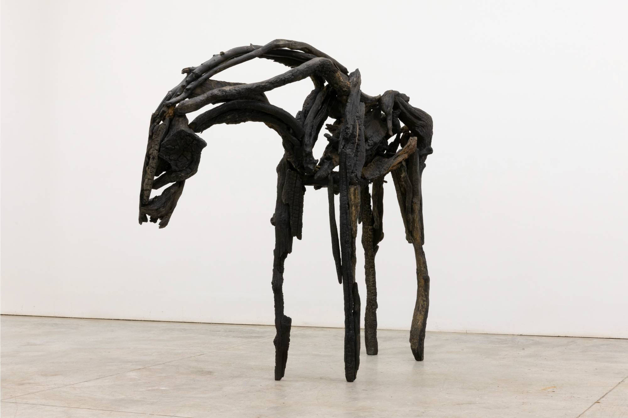 Deborah Butterfield bronze horse sculpture.